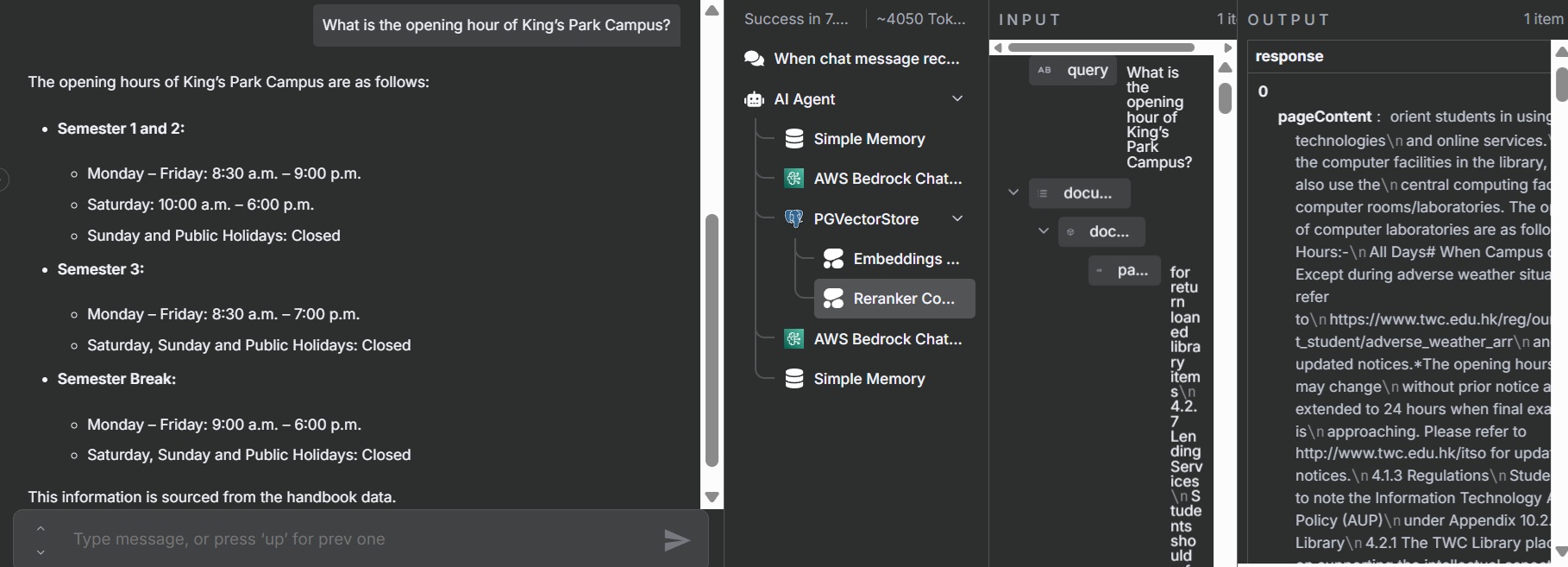 Chat result 2