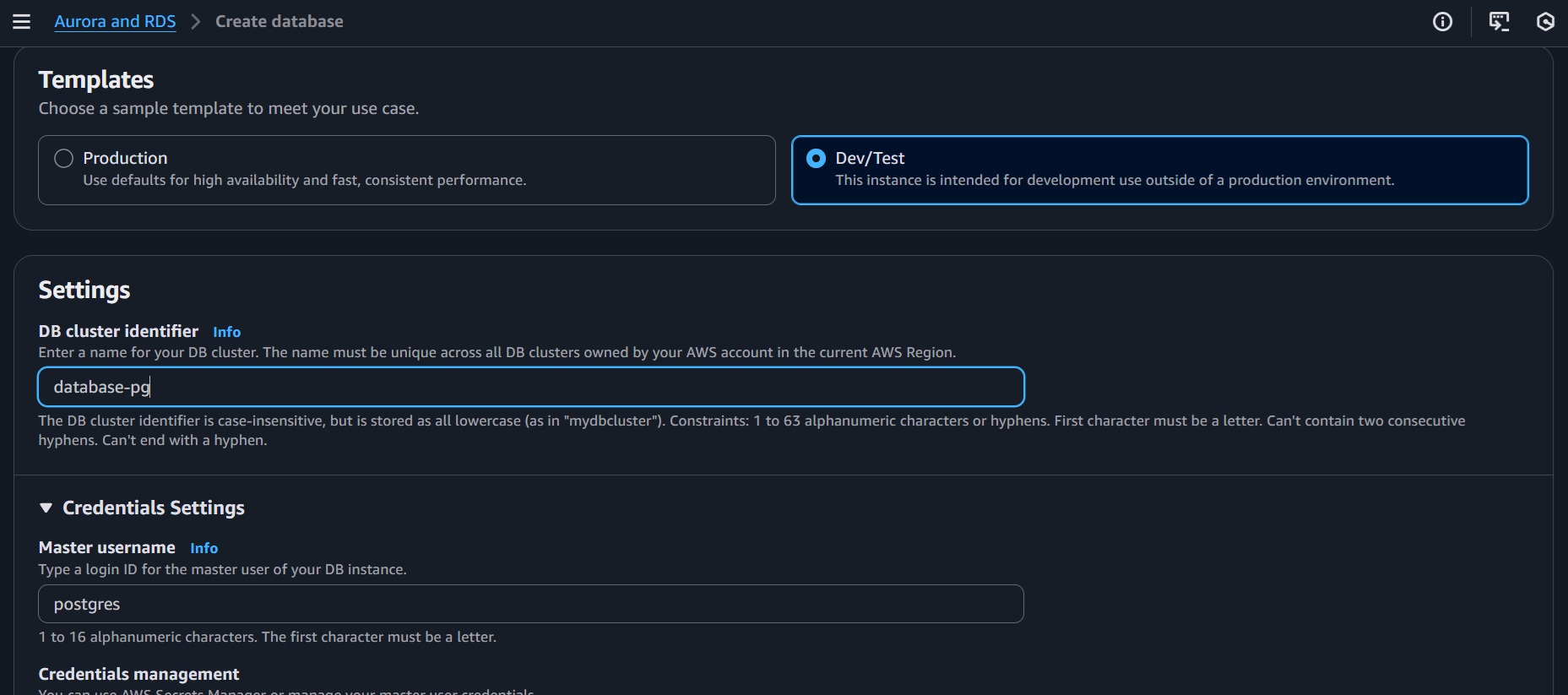 Credential management
